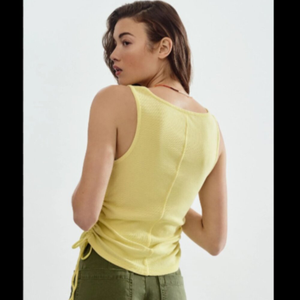 Brand new Pilcro Ribbed Ruched Tank Top - Picture 3 of 16